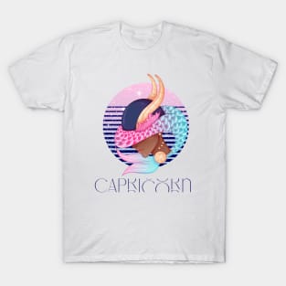 Capricorn Zodiac Sign | Circle Beautiful Girl T-Shirt